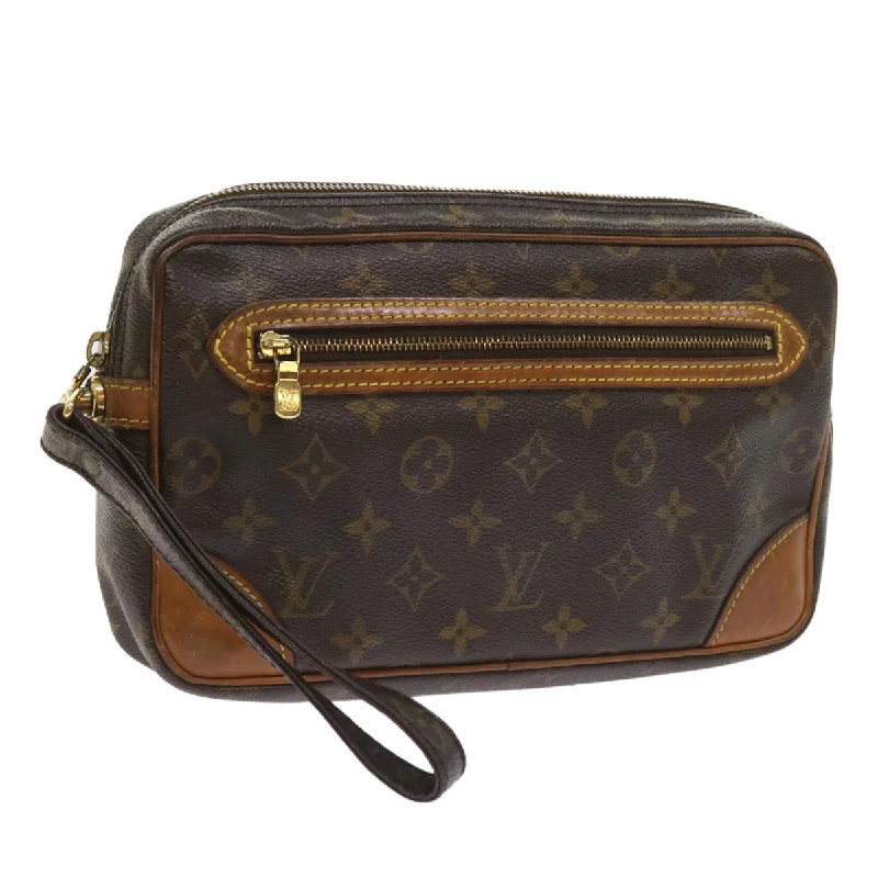 Louis Vuitton bags with a zip - around closure for enhanced securityLOUIS VUITTON Marly Dragonne Clutch Bag