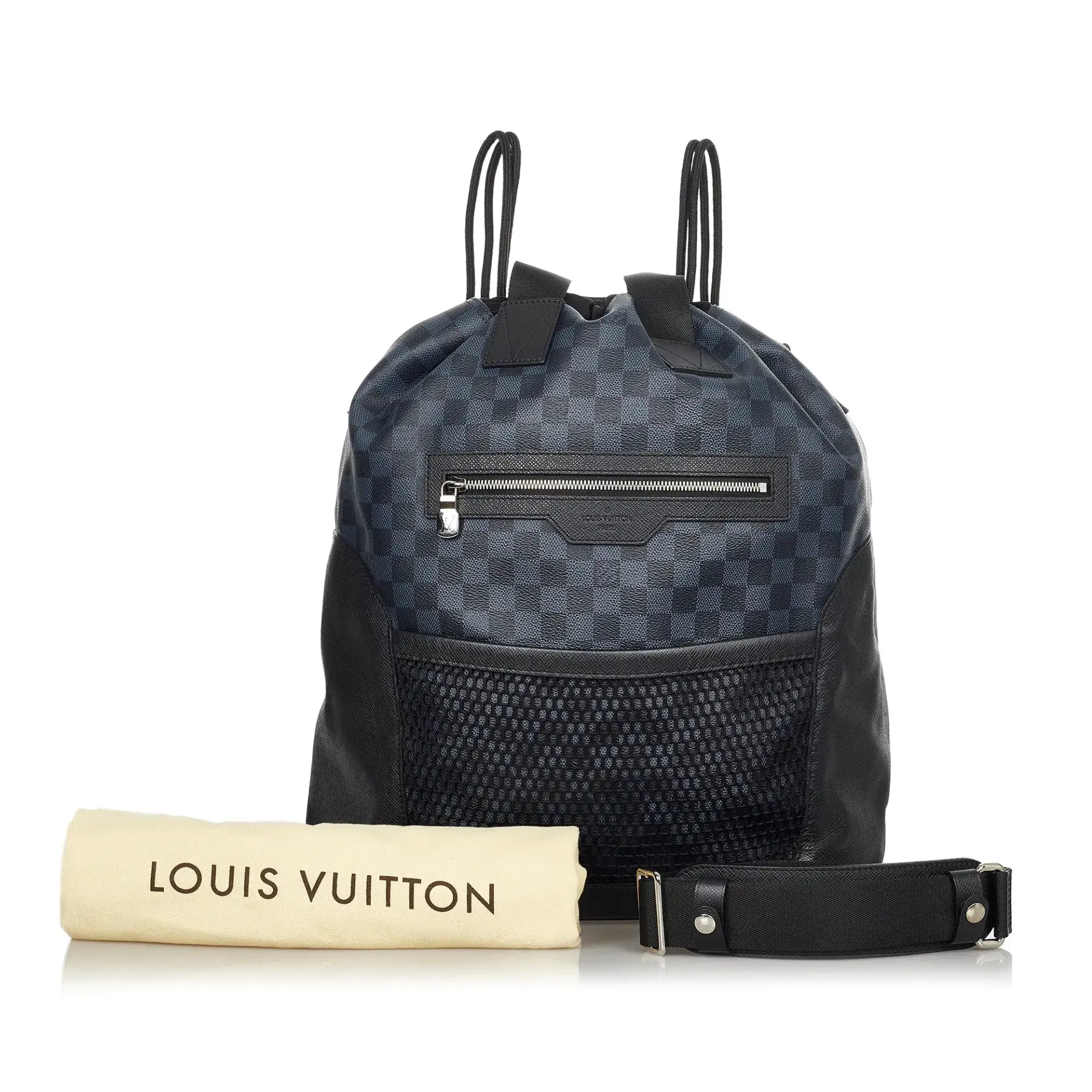 Louis Vuitton Twist bags with a crystal - embellished LV - turnlockLouis Vuitton Matchpoint Hybrid Damier Cobalt Canvas