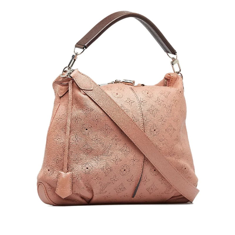 Ladies Louis Vuitton Capucines bags with a detachable shoulder strapLOUIS VUITTON Mahina Selene PM Satchel