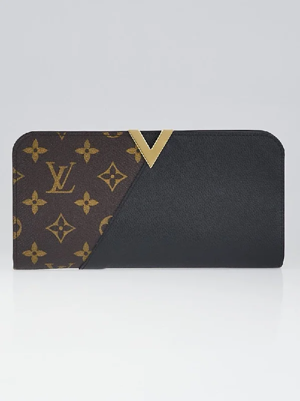 Medium - sized Louis Vuitton tote bags for work and shoppingLouis Vuitton Monogram Canvas And Leather Kimono Wallet Black