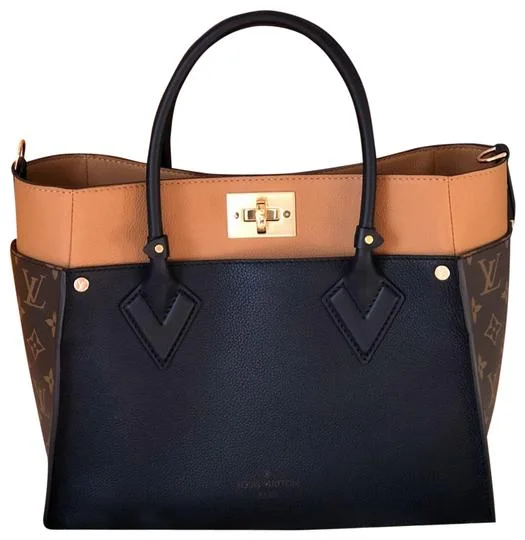 Ladies Louis Vuitton shoulder bags with a magnetic - closure flap for easeLouis Vuitton On My Side Noir