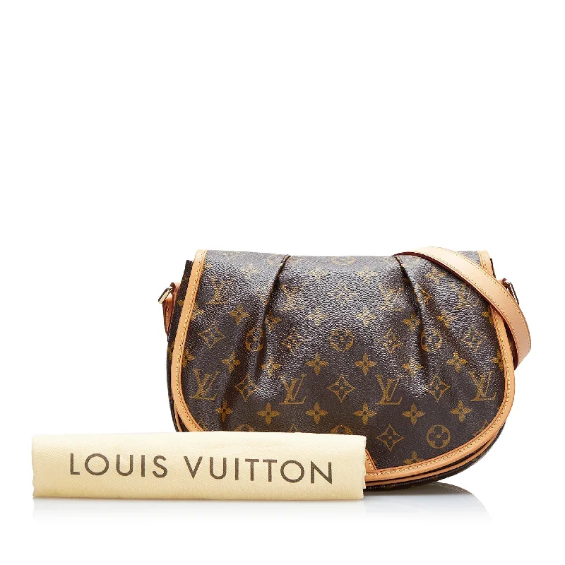 Louis Vuitton bags with a snap - button closure and a decorative charm for styleLouis Vuitton Menilmontant PM Monogram Canvas