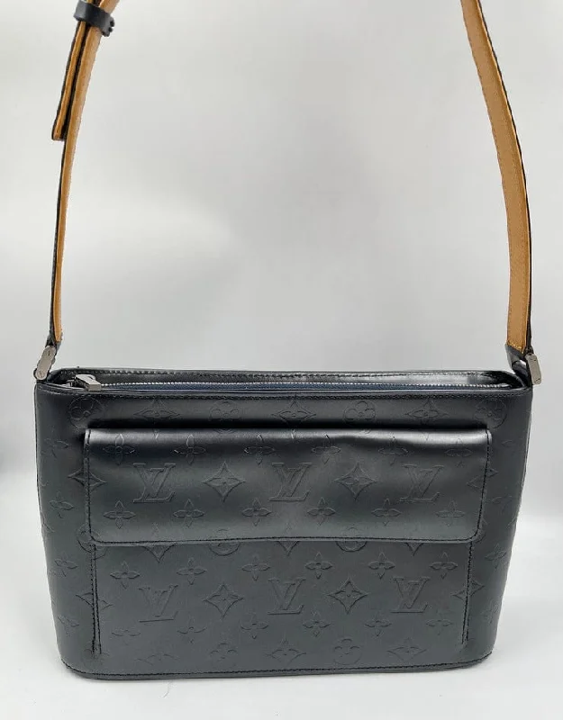 Louis Vuitton tote bags with a double - handle and shoulder - strap optionLouis Vuitton Mat Allston Handbag Monogram Vernis