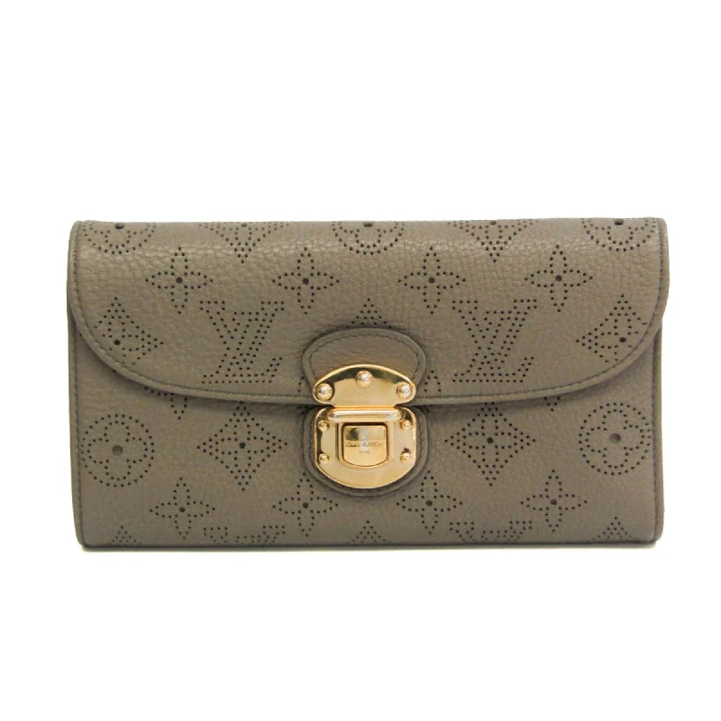 Louis Vuitton Twist bags with a crystal - embellished LV - turnlockLouis Vuitton Mahina Amelia Wallet M58088 Women's Mahina Leather Long Wallet (tri-fold) Opal