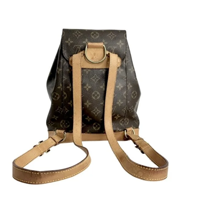 Louis Vuitton crossbody bags with adjustable shoulder straps for comfortLouis Vuitton Monogram Montsouris Backpack MM