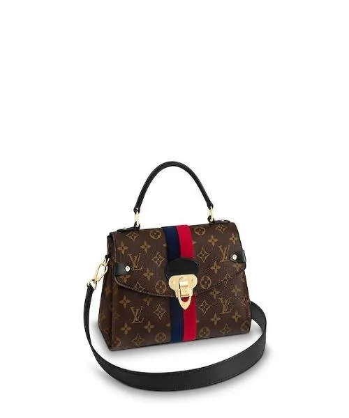 Ladies Louis Vuitton shoulder bags with a tassel decoration for charmLouis Vuitton Georges MM Monogram Marine Ceris