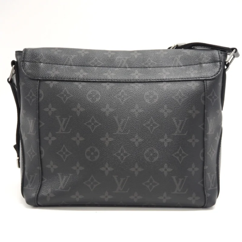 Louis Vuitton bags with a zippered interior pocket for better organizationLOUIS VUITTON M40565 Messenger Explorer PM Monogram Eclipse Shoulder Bag Black Men's