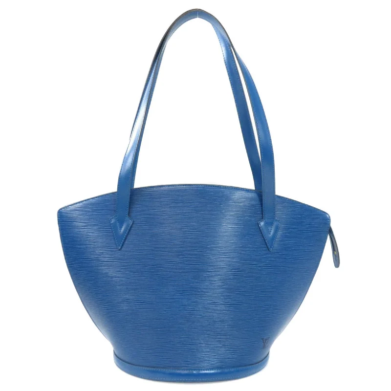 Louis Vuitton bags with a detachable mobile phone holder for convenienceLouis Vuitton M52265 Sunjack Epi Toledo Blue Tote Bag Leather Ladies LOUIS VUITTON