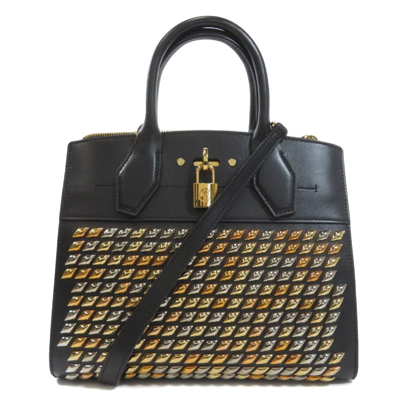 Louis Vuitton bags with a snap - button closure and a decorative charm for styleLouis Vuitton M51021 City Steamer PM Handbag Calf Ladies