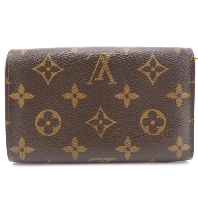 Louis Vuitton handbags with a back - zip pocket for storing valuablesLOUIS VUITTON M61730 Portomone Vietresor Monogram Long Wallet Brown Unisex