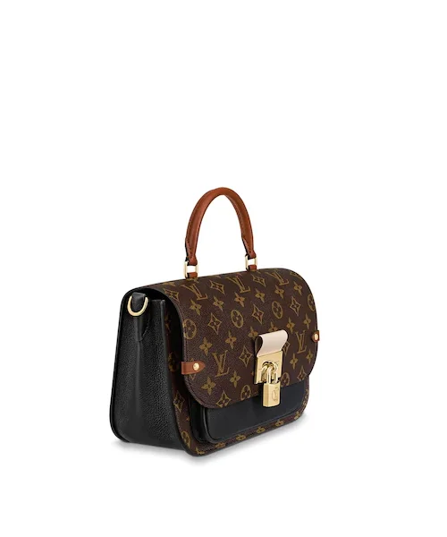 Louis Vuitton Alma bags with a leather - wrapped handle for a luxurious feelLouis Vuitton Vaugirard Monogram Creme Black