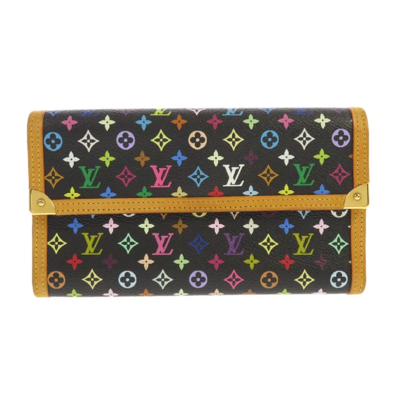 Louis Vuitton tote bags with a water - resistant coating for outdoor useLouis Vuitton M92658 Portofeuil International Multicolor Canvas Long Wallet Monogram Ladies LOUIS VUITTON