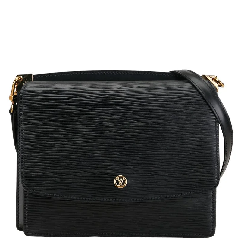 Louis Vuitton Alma bags with a monogram - embossed leather surfaceLouis Vuitton M52362 Noir Black Leather  Louis Vuitton