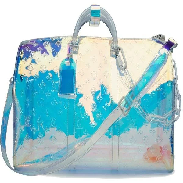 Louis Vuitton Alma bags with a detachable shoulder strap for versatilityLouis Vuitton Keepall Bandouliere 50 Iridescent Prism