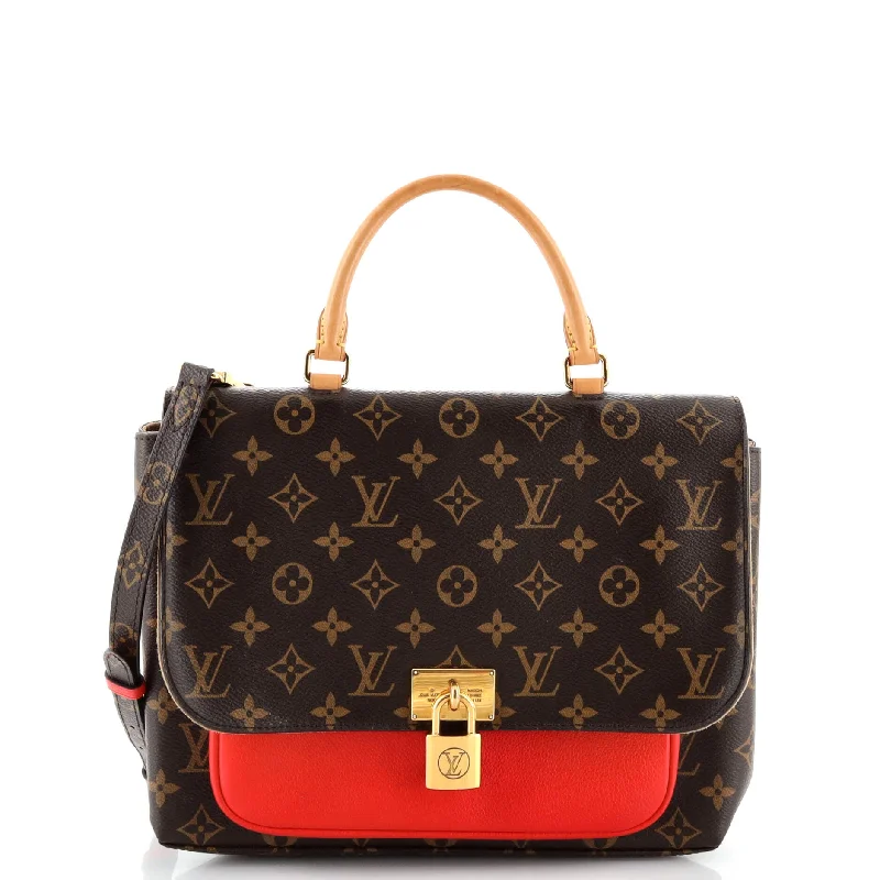 Louis Vuitton Alma bags with a monogram - embossed leather surfaceLouis Vuitton Marignan Handbag Canvas