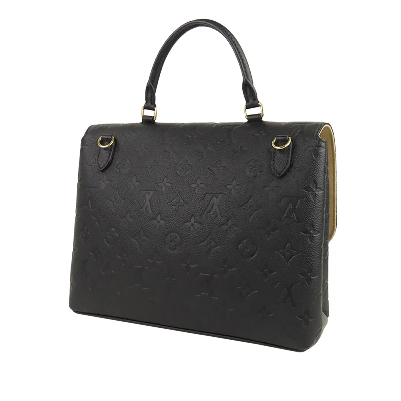 Louis Vuitton backpacks with a sleek, minimalist design for styleLouis Vuitton Marignan Black Monogram Empreinte