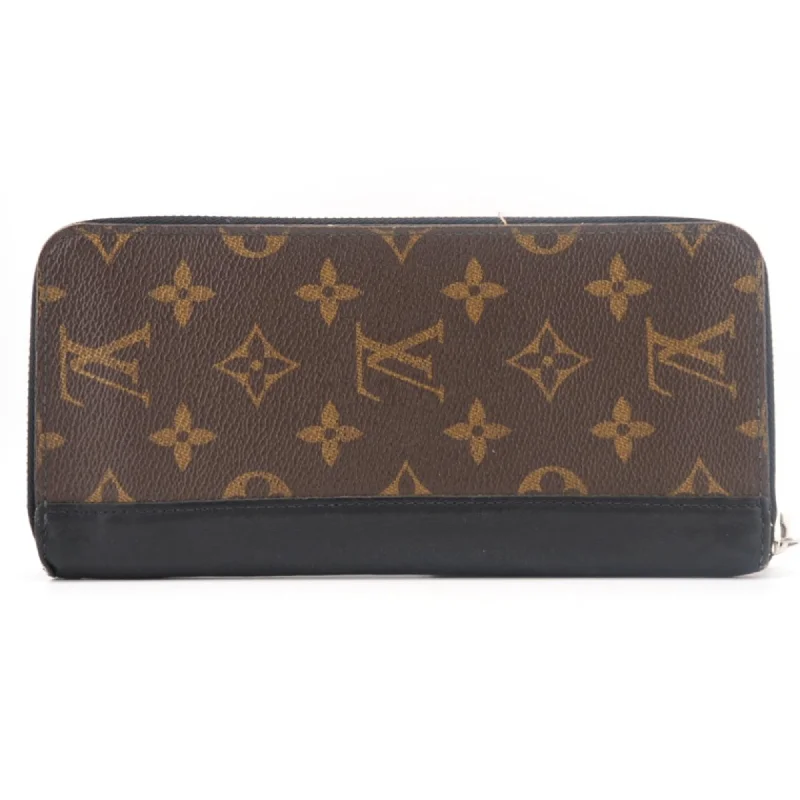 Louis Vuitton Speedy bags in monogram canvas for a classic lookLOUIS VUITTON M60109 Vertical Zippy Wallet Monogram Macassar Long Brown Ladies