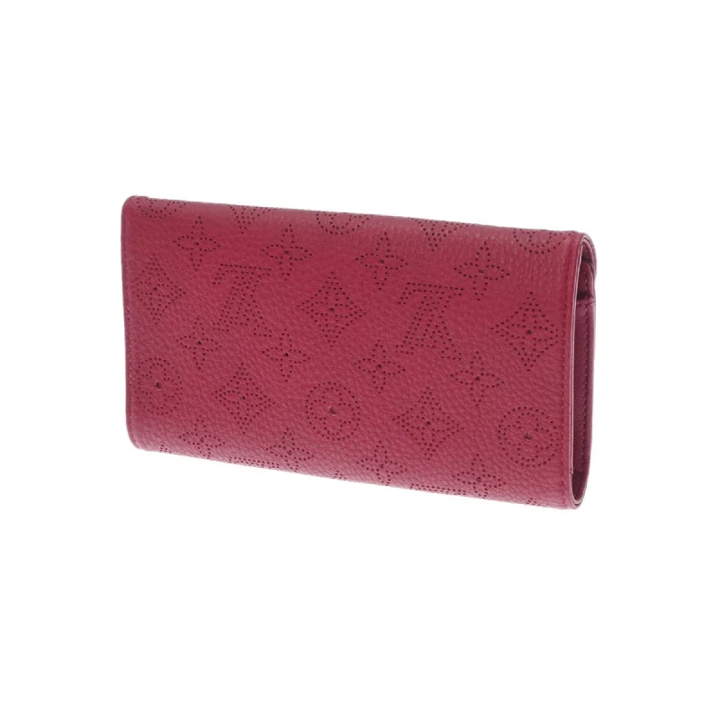 Louis Vuitton tote bags with a double - handle and shoulder - strap optionLOUIS VUITTON Mahina Portefeuille Amelia Gourna M58091 Women's Monogram Trifold Wallet