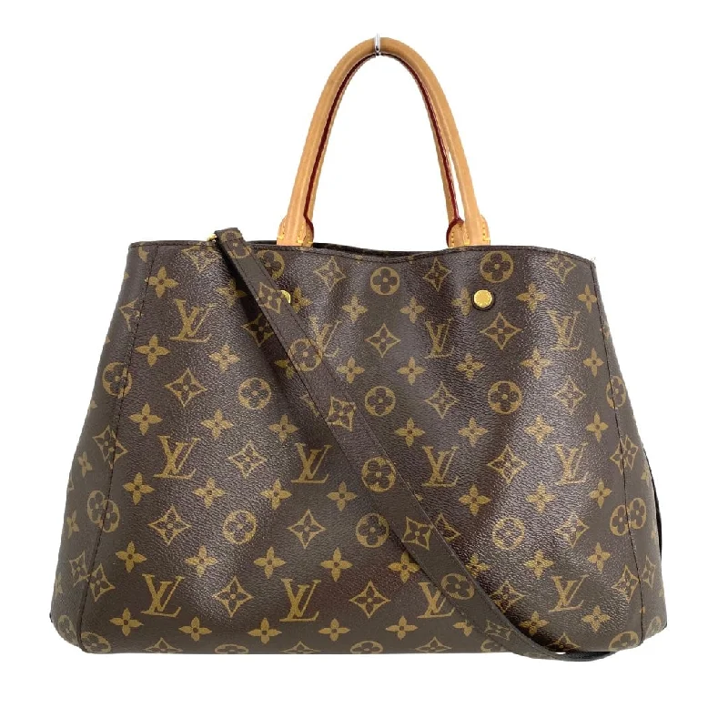 Ladies Louis Vuitton shoulder bags with a tassel decoration for charmLouis Vuitton Monogram Montaigne GM w/Strap