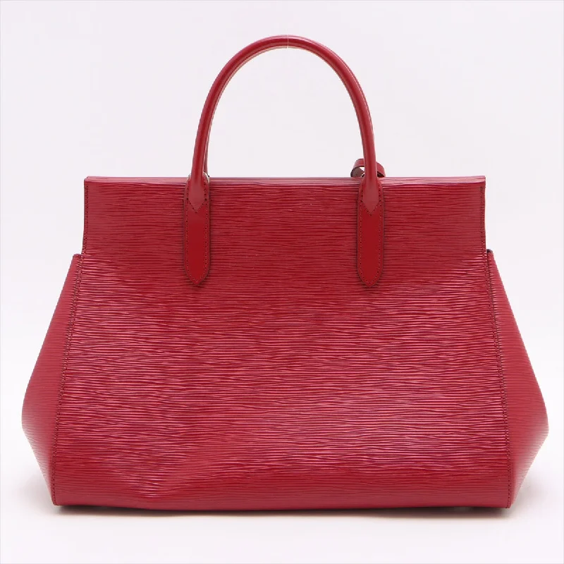 Louis Vuitton handbags with a patent - leather finish for a shiny lookLOUIS VUITTON Marley MM in Epi Red M41282