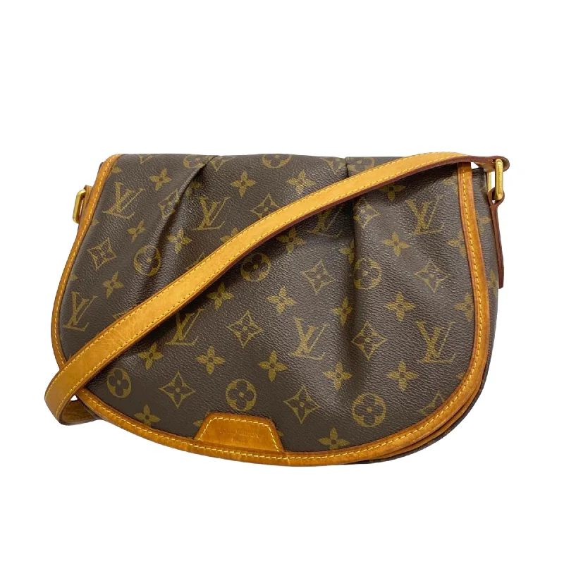 Ladies Louis Vuitton Petite Malle bags with a star - shaped charm for cutenessLOUIS VUITTON Menilmontant Shoulder Bag