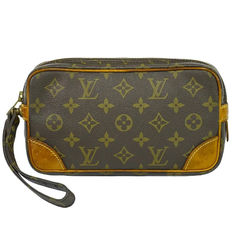 Louis Vuitton bags with a detachable mirror inside for on - the - go touch - upsLOUIS VUITTON Marly Dragonne Handbag