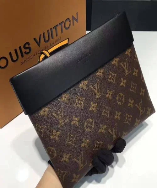 Louis Vuitton crossbody bags with a printed floral pattern for femininityLouis Vuitton Pochette Tuileries Monogram Coated Canvas