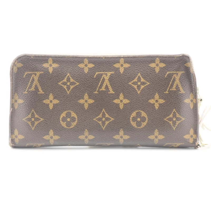 Ladies Louis Vuitton handbags with a detachable coin purse insideLOUIS VUITTON M60226 Portefeuille Unsolit Monogram Fully Long Wallet Brown Women's