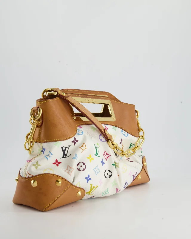 Louis Vuitton backpacks with a sleek, minimalist design for styleLouis Vuitton Murakami Monogram Multicolour Judy Bag with Gold Hardware