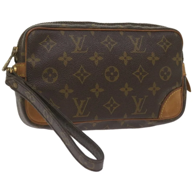 Ladies Louis Vuitton Capucines bags with gold - toned hardwareLOUIS VUITTON Marly Dragonne Clutch Bag