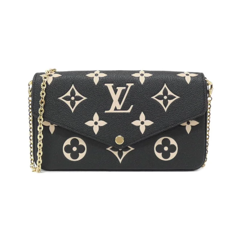 Ladies Louis Vuitton Capucines bags with gold - toned hardwareLouis Vuitton M82479 Monogram Implant Pochette Felicity Shoulder Bag