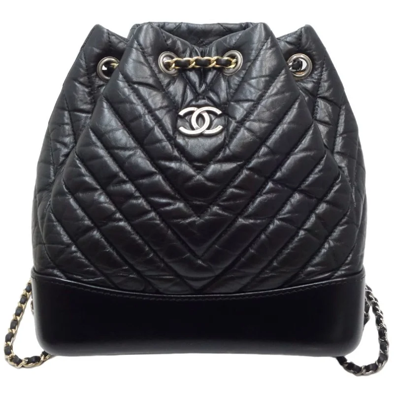 Chanel Handbag with Adjustable Strap for ComfortCHANEL Chanel Chain Backpack Gabrielle de Small CC Coco Mark A94485 Calfskin Black 450311