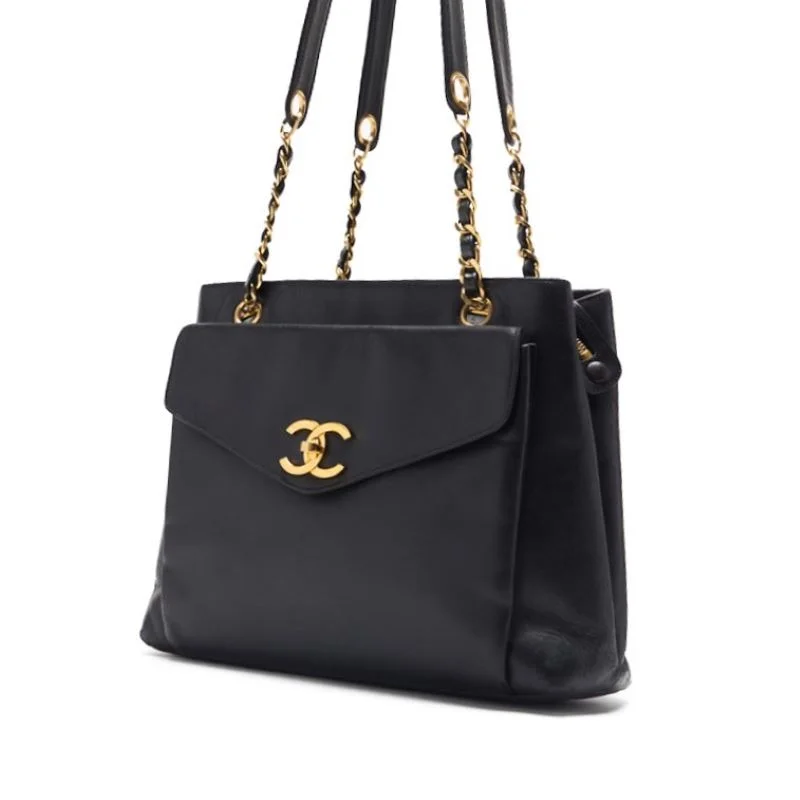 Chanel Lightweight Handbag for Daily ErrandsCHANEL CHANEL OUTSIDE FLAP Double Chain Shoulder  Black  Tote Bag  Start Bag Lady Bag Hybrid 【 Delivery】 Himalan Online