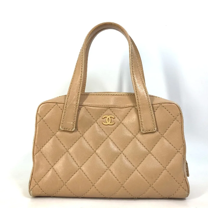 Chanel Vintage Inspired Handbag for Retro LoversChanel CC Mark Vintage Duffle Bag Shoulder Bag Bag Hand Bag Beige