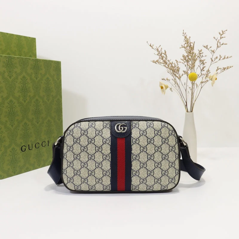 Women Gucci bags with a chain - link trim and a leather bodyGucci  Luxury-  Bags - 1111