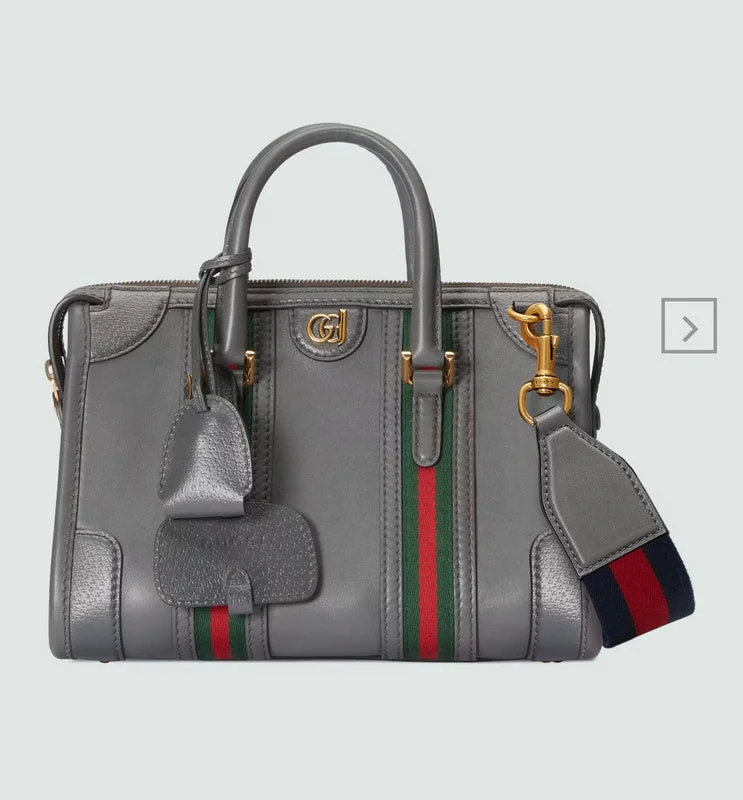 Women Gucci bags with a snap - button closure and a decorative charmgucci luxury - Nushad Bags - 698