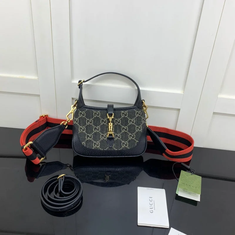 Women Gucci Sylvie bags with a monogram - embossed leatherGucci  Luxury-  Bags - 1118