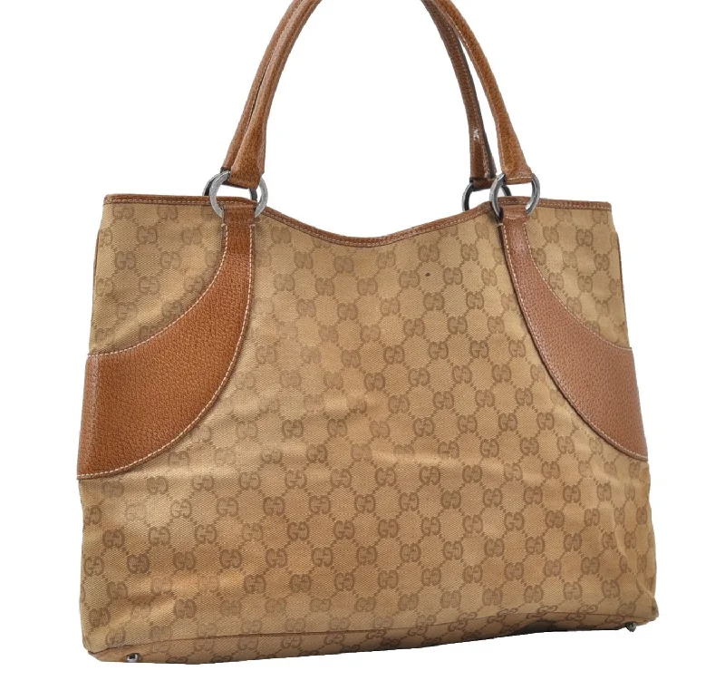 Ladies Gucci Dionysus bags with a star - shaped charmAuthentic GUCCI Shoulder Hand Tote Bag GG Canvas Leather 113016 Beige K4784