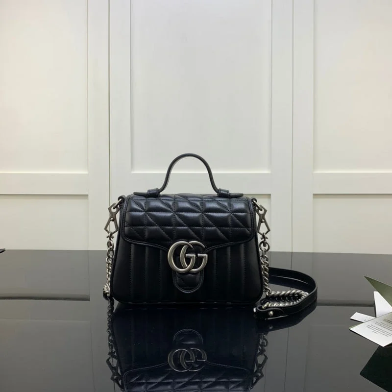 Ladies Gucci shoulder bags with a magnetic - closure flapGucci  Luxury-  Bags - 1081