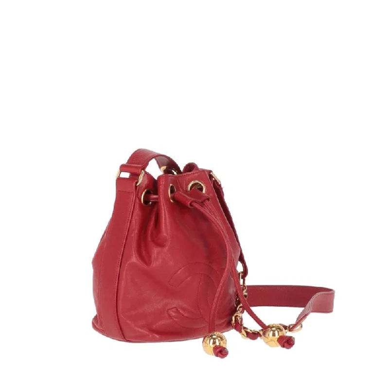 Chanel Luxury Handbag for High - End EventsCHANEL Chanel Red Bucket Bag