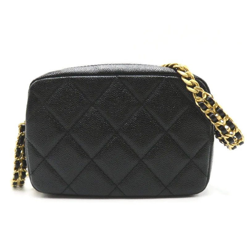 Chanel Vintage Inspired Handbag for Retro LoversCHANEL CHANEL Chain Sder Chain Shoulder Bag Cabia S  Black