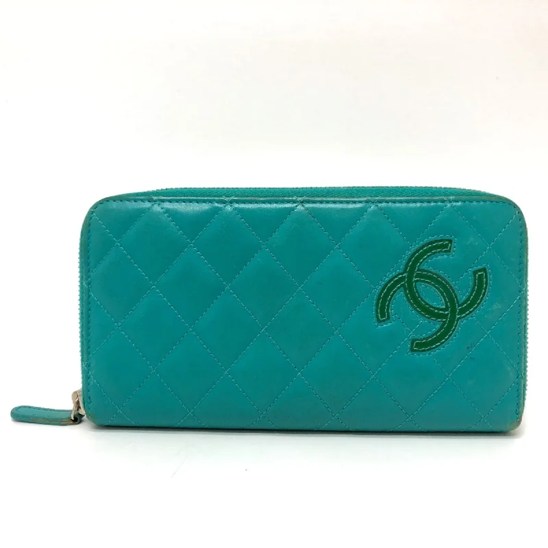 Chanel Colorful Handbag for Spring OutfitsChanel CC Mark Zip Around Long Wallet Green SilverHardware