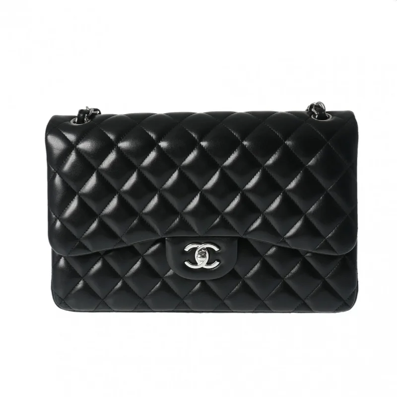 Chanel New Arrival Handbag with Gold HardwareCHANEL Chanel Matelasse Chain Shoulder Double Flap 30cm Black A58600 Women's Lambskin Bag