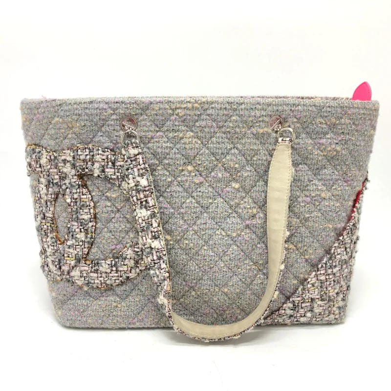 Chanel Classic Flap Bag for Evening PartyChanel CC Mark Shoulder Bag Shoulder Bag Tote Bag Purple Based SilverHardware