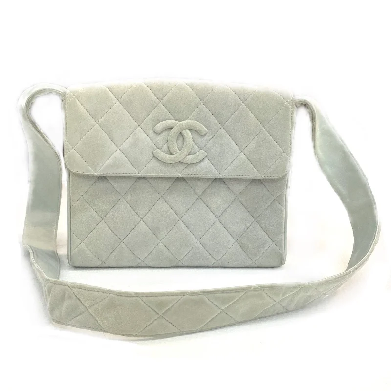 Chanel Vintage Inspired Handbag for Retro LoversChanel CC Mark bag shoulder flap Shoulder Bag Light blue gray Based