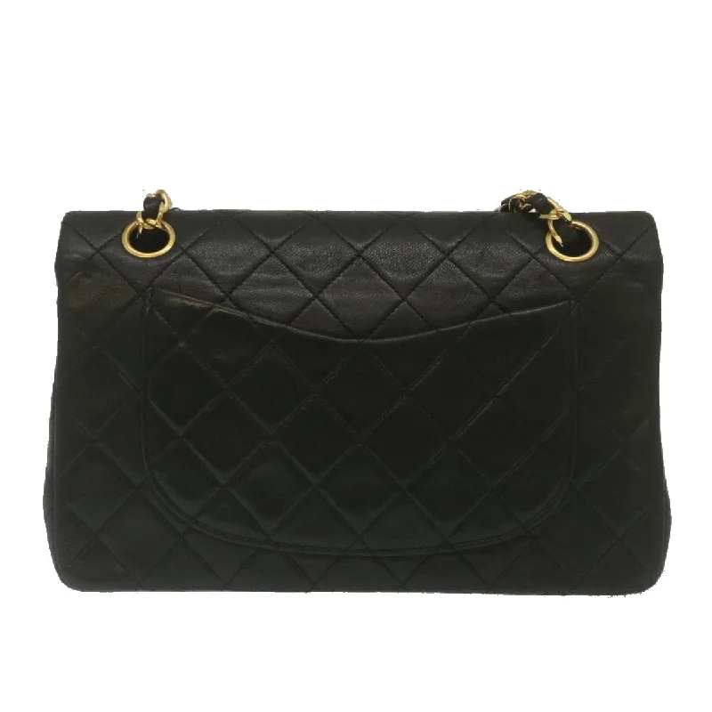 Chanel Quilted Leather Shoulder Bag for FashionistasCHANEL Classic Matelasse 23 Chain Flap Shoulder Bag Lamb Skin Black  67486A