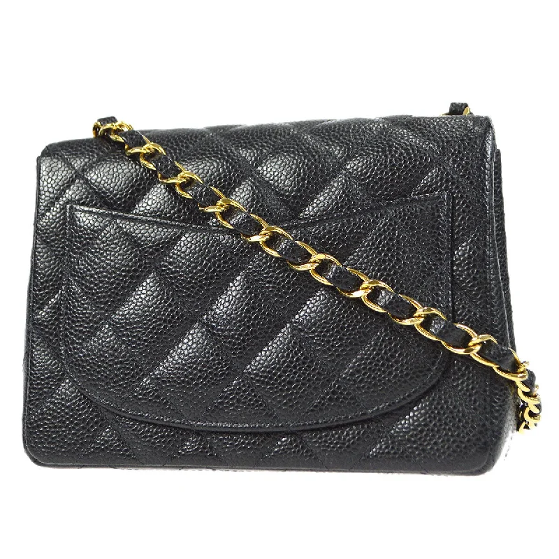 Chanel Medium Tote Bag for Office LadiesCHANEL Classic Flap Mini Square Chain Shoulder Bag Black Caviar 18176