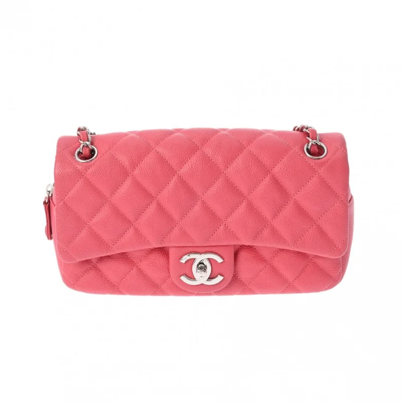 Chanel New Arrival Handbag with Gold HardwareCHANEL Chanel Matelasse Diana 25cm Chain Shoulder Pink A01165 Women's Caviar Skin Bag