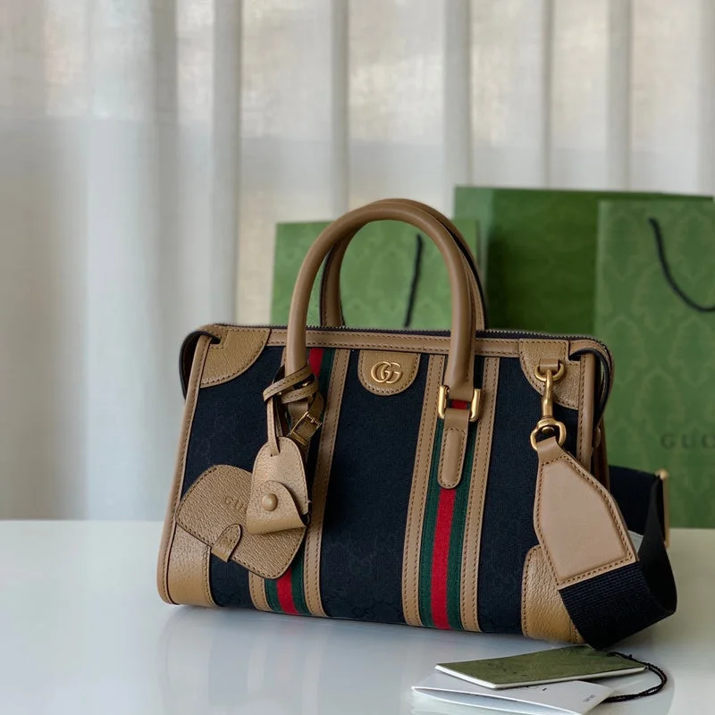 Women Gucci Sylvie bags featuring the signature web stripegucci luxury - Nushad Bags - 615