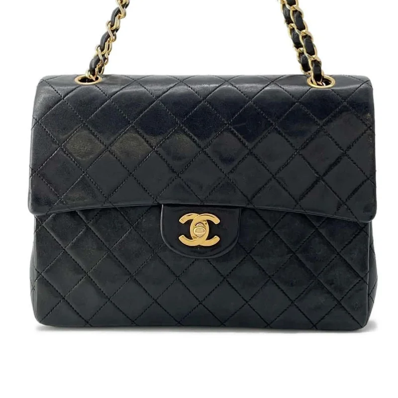 Chanel New Arrival Handbag with Gold HardwareChanel Chain Shoulder Bag Matelasse 25 Coco Mark Lambskin Double CHANEL Black